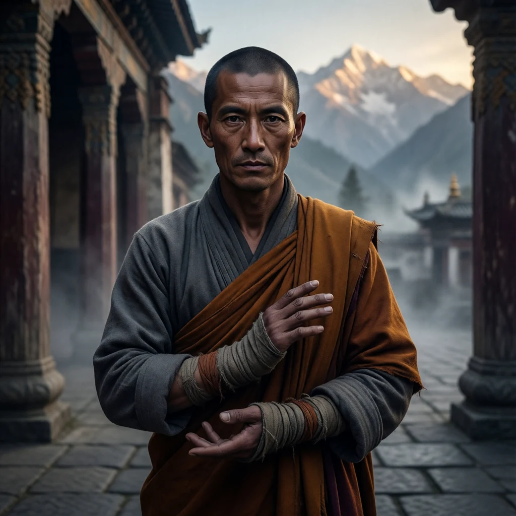 Monk portrait