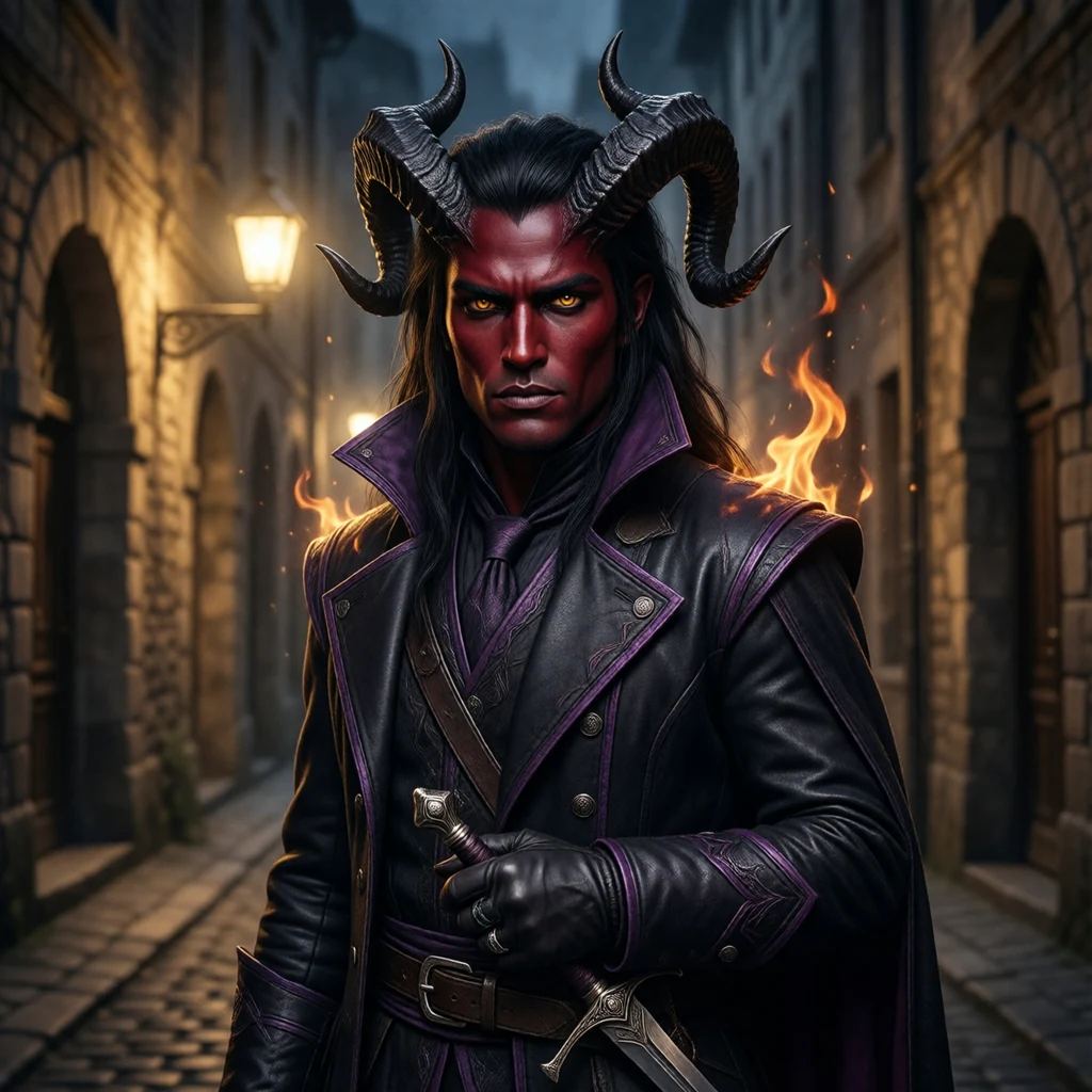 Tiefling portrait